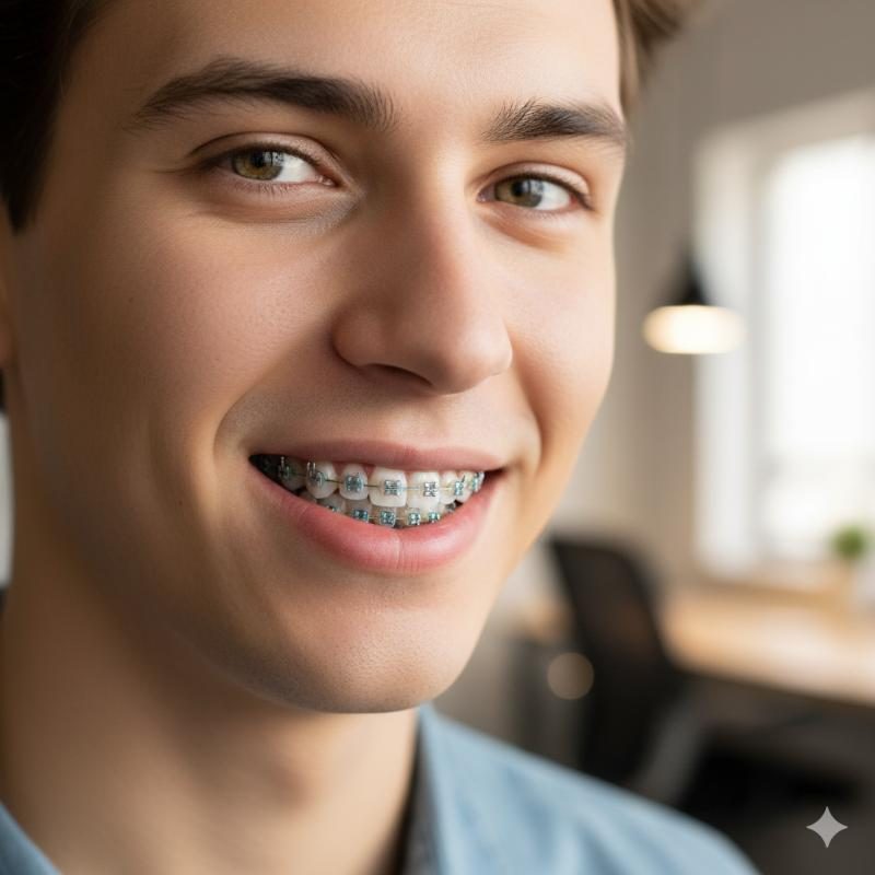 Metal braces for teens